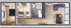 stacaravan OPTIMA 3,5x10 35m2 visualisatie